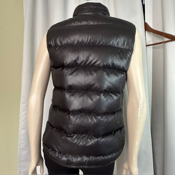 J.CREW Puffer Down Fill Vest Full Zip Black Insulated Outdoor Nylon Women's Med - Picture 2 of 10